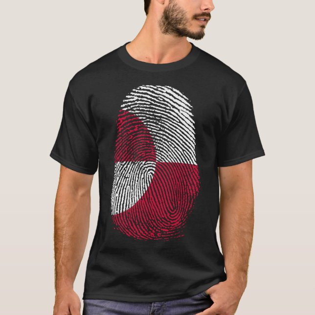 Camiseta Impresión de dedo - Groenlandia (Anverso)
