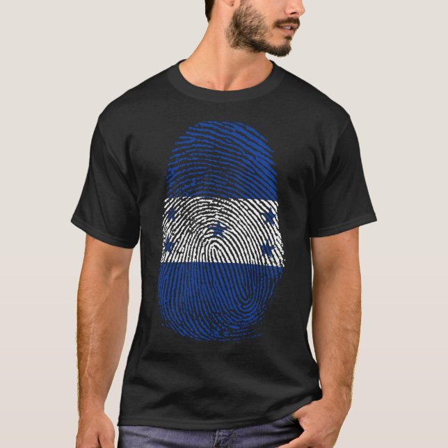 Camiseta Impresión de dedo - Honduras (Anverso)
