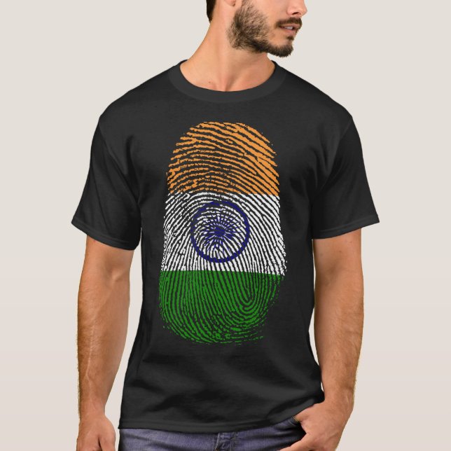 Camiseta Impresión de dedo - India (Anverso)