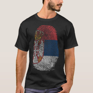 Camiseta Impresión de dedo - Serbia