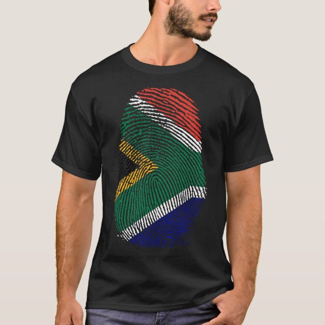 Camiseta Impresión de dedo - Sudáfrica (Anverso)