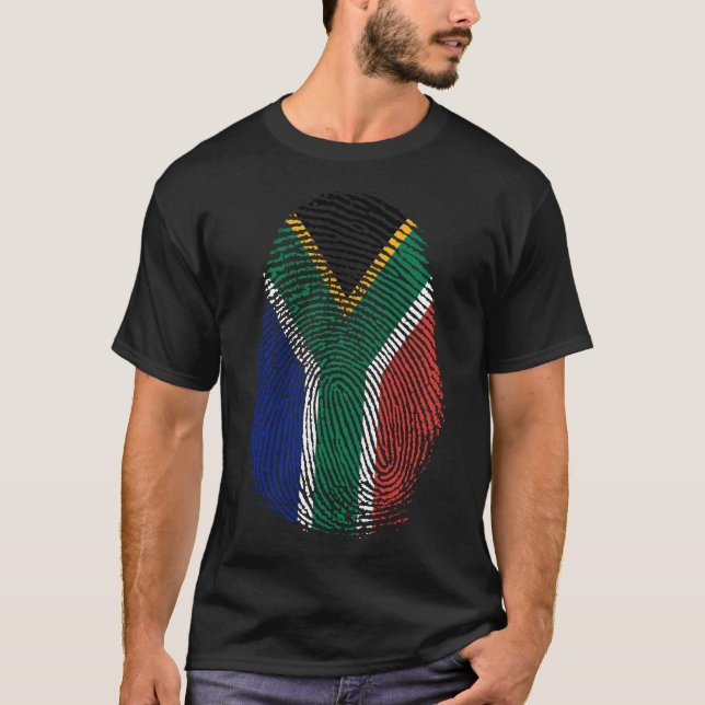 Camiseta Impresión de dedo - Sudáfrica (Anverso)