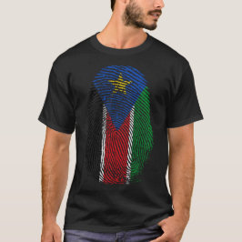Camiseta Impresión de dedo - Sudán del Sur
