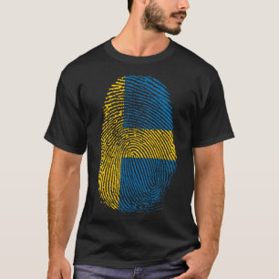Camiseta Impresión de dedo - Suecia Sverige