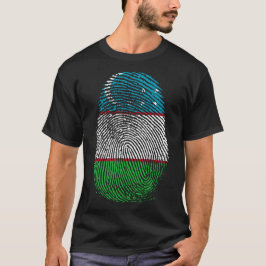Camiseta Impresión de dedo - Uzbekistán