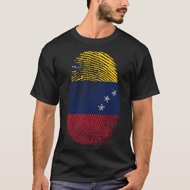 Camiseta Impresión de dedo - Venezuela (Anverso)