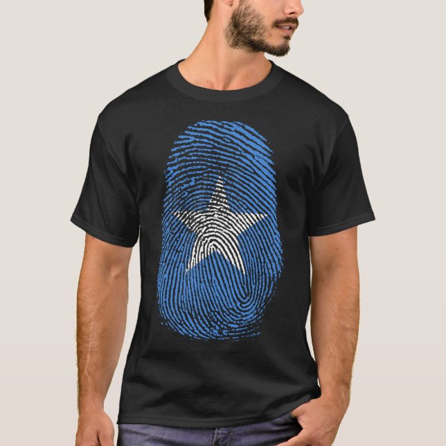 Camiseta Impresión de dedos - Somalia (Anverso)