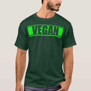 Camiseta Impresión de escritura verde vegetariana verde veg