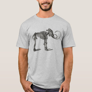 Camiseta Impresión de esqueleto antiguo de mamut de lana de
