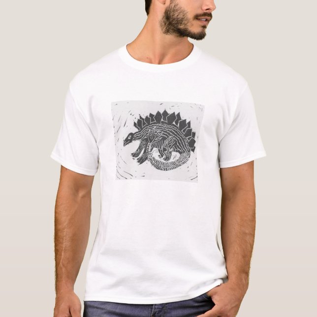 Camiseta Impresión de estegosauro (Anverso)