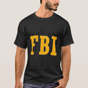 Camiseta Impresión de Fbi Frontback