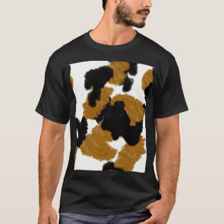 Camiseta Impresión de fibra de gato de Calico