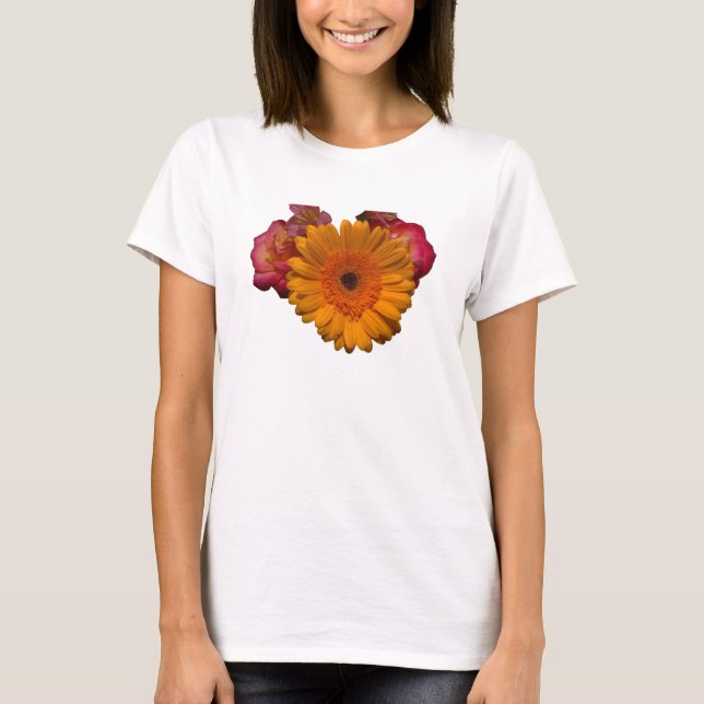 Camiseta Impresión de flor (Anverso)