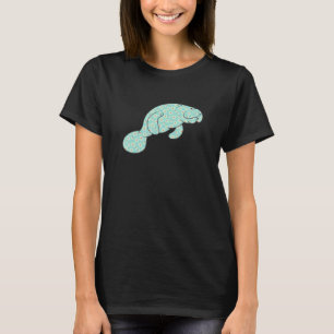 Camiseta Impresión de flor de margarita de manatí vaca mari