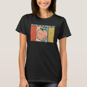 Camiseta Impresión de fruta de color crudo Just Apricot Wee