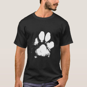 Camiseta Impresión de garra de perro desordenada
