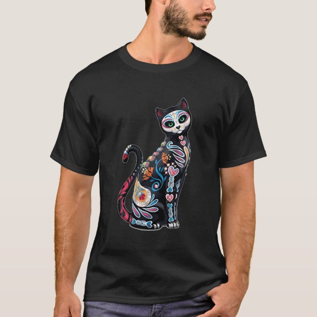 Camiseta Impresión de gato de azucar de azucar (Anverso)