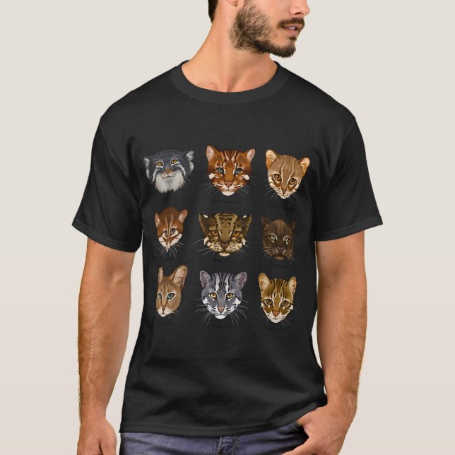 Camiseta Impresión de gato salvaje (Anverso)