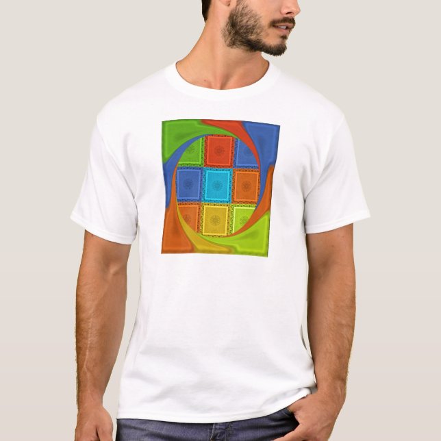 Camiseta Impresión de imágenes en blanco y negro (Anverso)