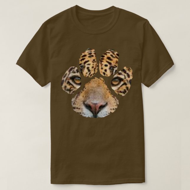 Camiseta Impresión    de jaguar Paw asombrosa para hombres  (Diseño del anverso)