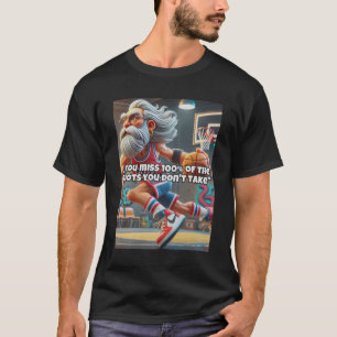 Camiseta Impresión de jugador de baloncesto de Cabeza Antig