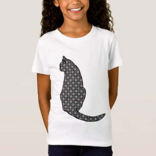 Camiseta Impresión de kimono japonés, negro y blanco