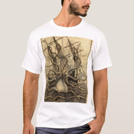 Camiseta Impresión de Kraken de época