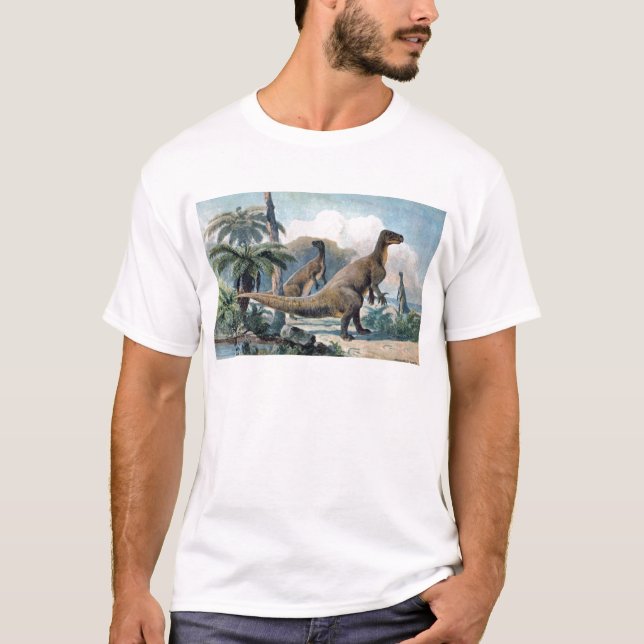 Camiseta Impresión de la antigüedad de Iguanodon (Anverso)