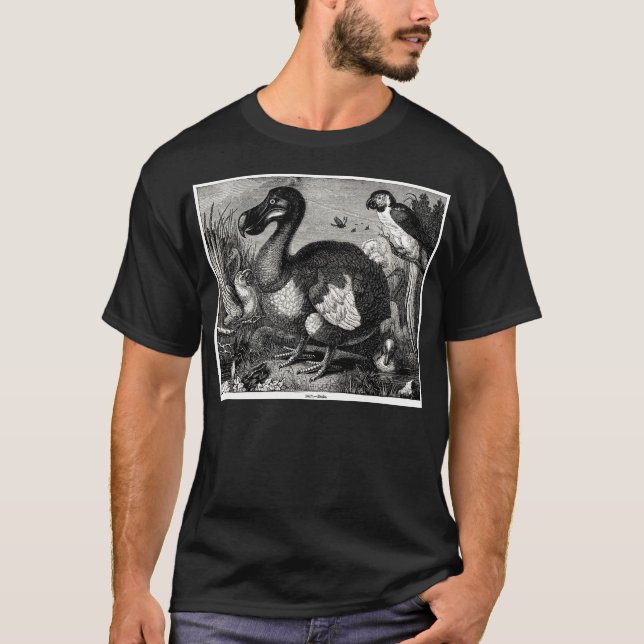 Camiseta Impresión de la antigüedad del Dodo (Anverso)