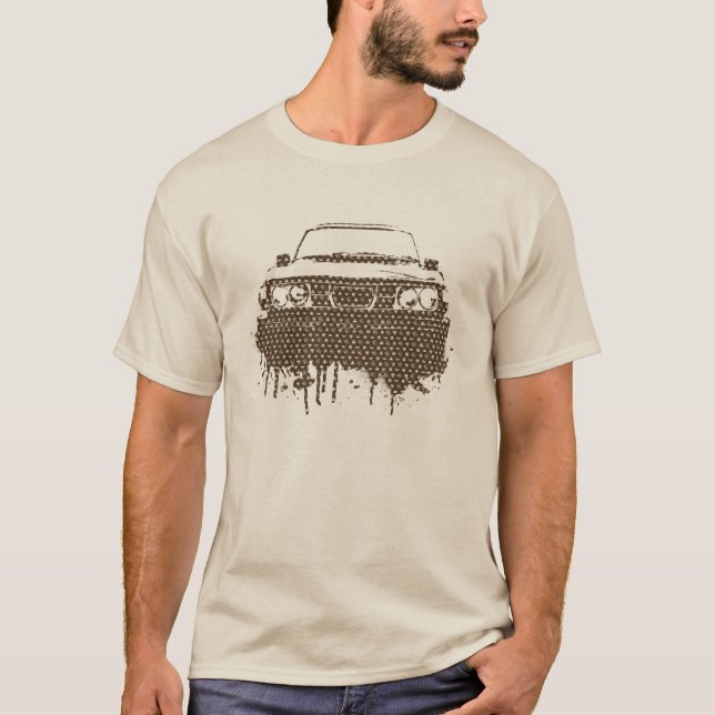 Camiseta impresión de la firma de la parodia del engranaje (Anverso)