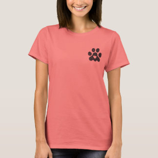 Camiseta Impresión de la garra del corazón