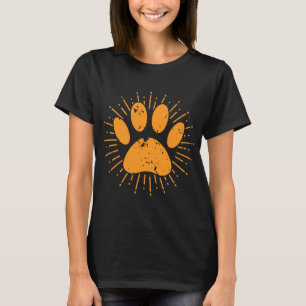 Camiseta Impresión de la garra del perro del rayo solar con