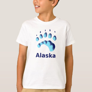 Camiseta Impresión de la hoja de oso polar
