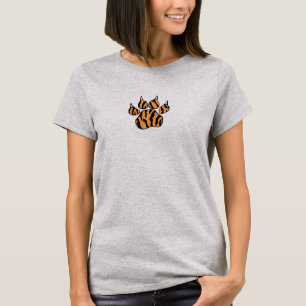 Camiseta Impresión de la hoja de tigre