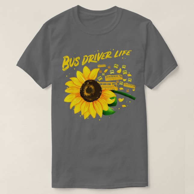 Camiseta Impresión de la idea del controlador del autobús d (Diseño del anverso)