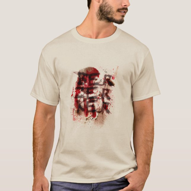 Camiseta Impresión de la mano de la sangre de Berzerker (Anverso)