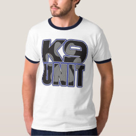 Camiseta Impresión de la pata de la unidad de la policía K9