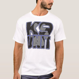 Camiseta Impresión de la pata de la unidad de la policía K9