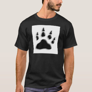 Camiseta Impresión de la pata del oso polar