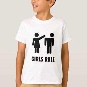 Camiseta Impresión de la regla de los chicas