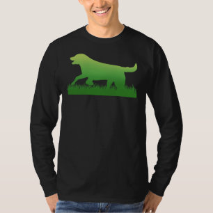 Camiseta Impresión de laboratorio negro de Labrador