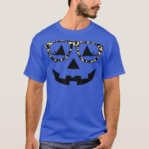 Camiseta Impresión de leopardo de Hallowen de calabaza de J