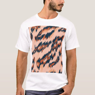 Camiseta Impresión de leopardo: Diseño sin costura textil.