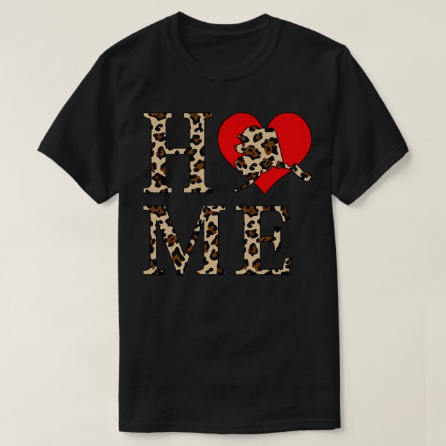 Camiseta Impresión de leopardo en casa de Alaska (Diseño del anverso)