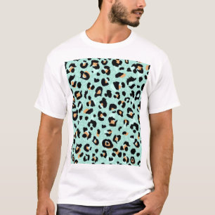 Camiseta Impresión de leopardo, patrón animal