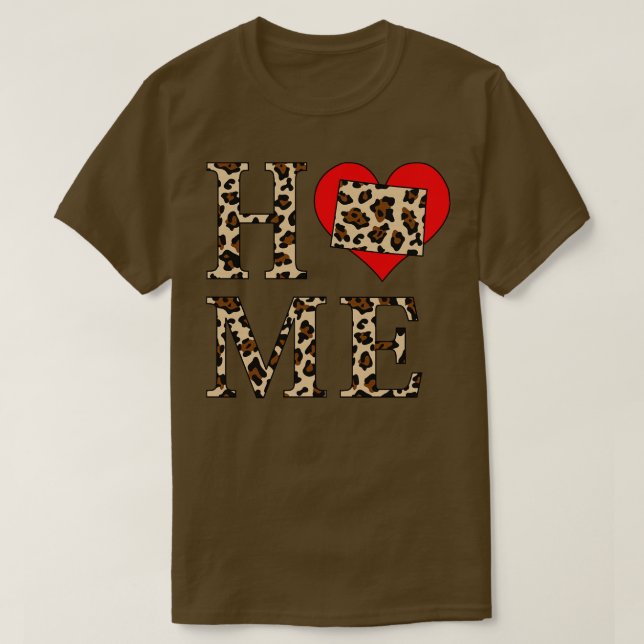 Camiseta Impresión de leopardo residencial de Colorado (Diseño del anverso)