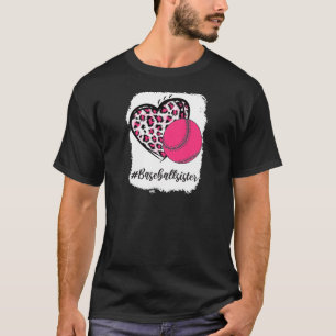 Camiseta Impresión de leopardo rosado de la hermana del Sof
