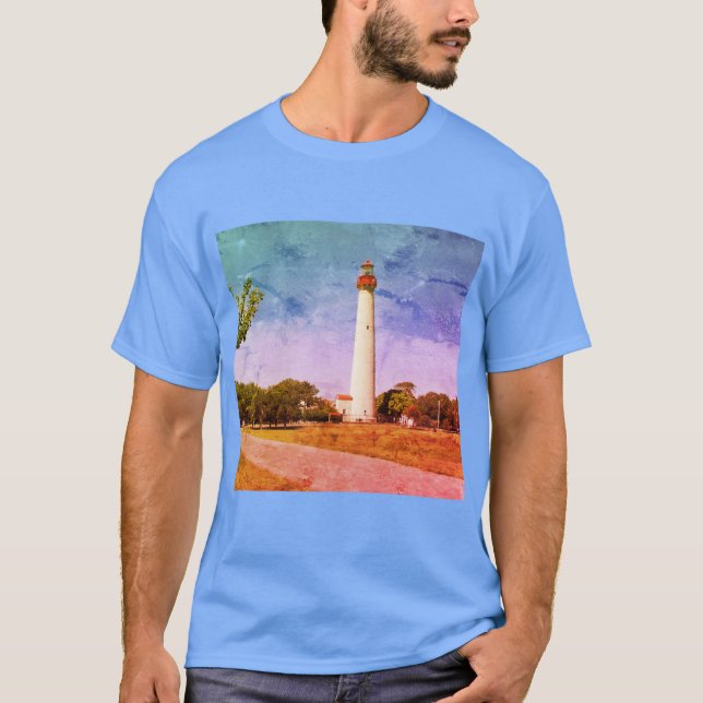 Camiseta Impresión de lienzo de faro de mayo de Cabo (Anverso)