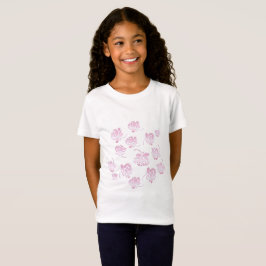 Camiseta impresión de los rosas