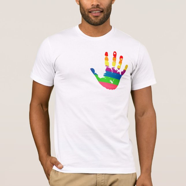 Camiseta Impresión de marca de arco iris (Anverso)